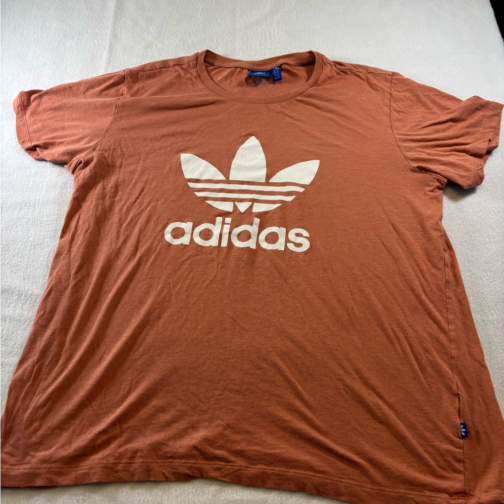 Adidas Men's Short Sleeve Tee in Rust